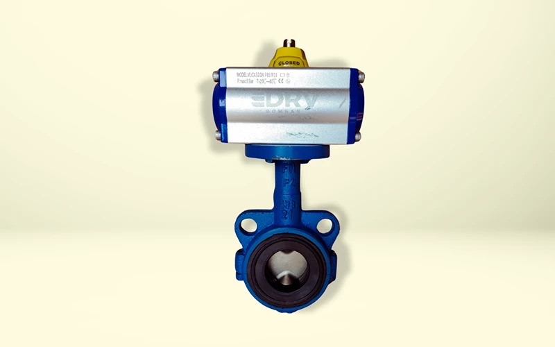 Registro com Atuador Pneumático